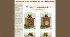 Desktop Screenshot of heritageurns.net